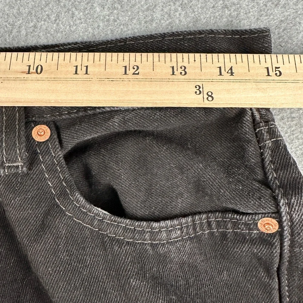 Levi's Jeans Mens 30x32 Black 550 Relaxed Fit Tapered Leg Denim